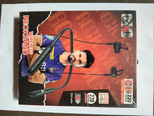 boAt D47 Wireless Bluetooth Neckband with Deep Bass & Long Battery Life